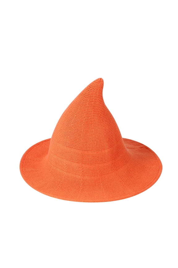 Women Witch Hat, Vintage Knit Hat Foldable Halloween Hat Party Hat