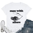 thumbnail image 1 of Women With Allure Fitted T Shirt Women'S Fitted T White 4X-Large, 1 of 5