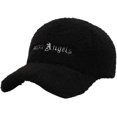 thumbnail image 1 of Women Wool Baseball Caps Winter Warm Plush Fleece Hip Hop Cap Solid Color Adjustable Outdoor Embroidery Letter Hat, 1 of 6