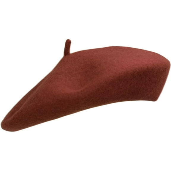 Women Wool Beret Hat French Style Solid Color