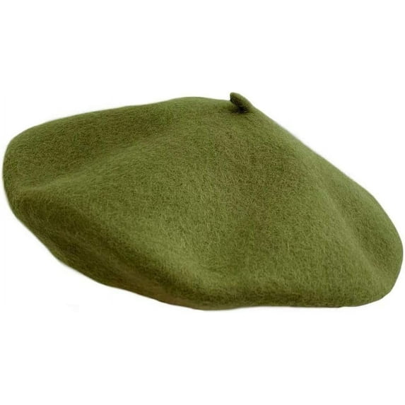 Women Wool Beret Hat French Style Solid Color