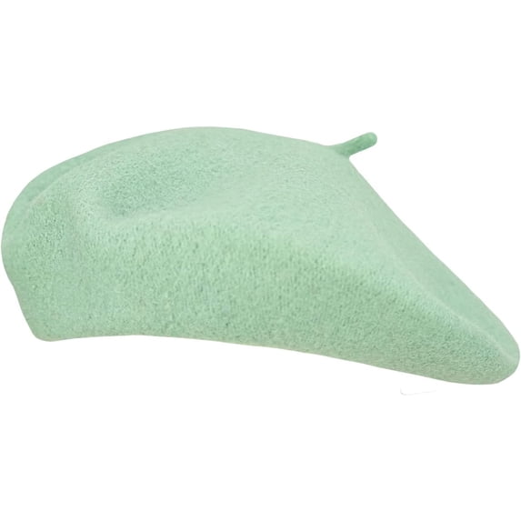 Women Wool Beret Hat French Style Solid Color