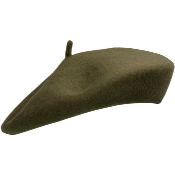 Women Wool Beret Hat French Style Solid Color