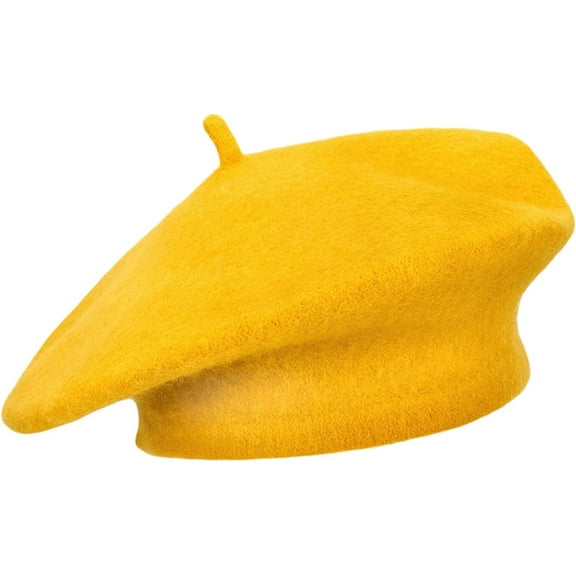 Women Wool Beret Hat French Style Solid Color