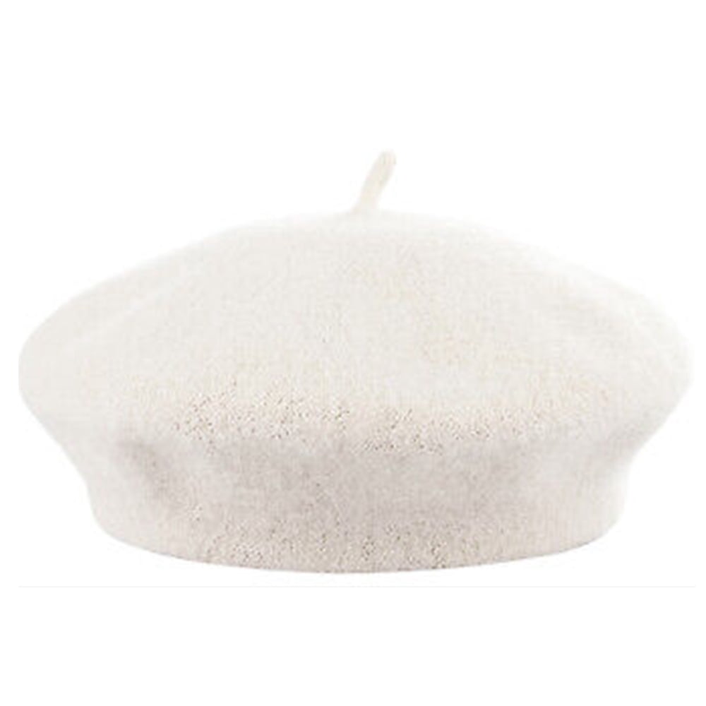 Women Wool Beret Hat White Casual French Beret Hat Artist  display picture 1
