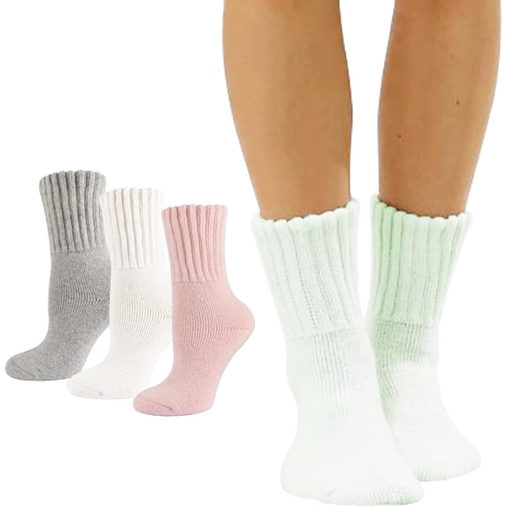Women Wool Socks Boot Socks Winter Thick Warm Sock Cozy Crew For Women 3Pairs