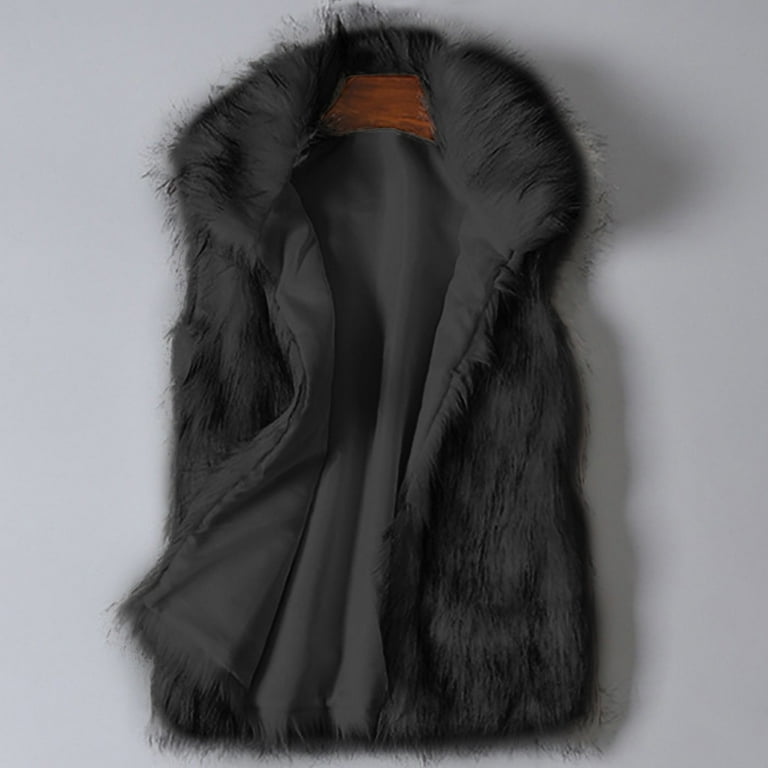 Black Fur Pants -  UK