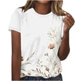 thumbnail image 1 of Women Work Blouses for Office Professional XXl Womens T Shirts Loose Fit Cotton Slim Fit Tees for Women, 1 of 4