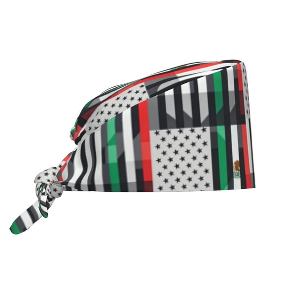 Women Working Hats And Sweatband Mexican Roots Adjustable Elastic Bouffant Cap