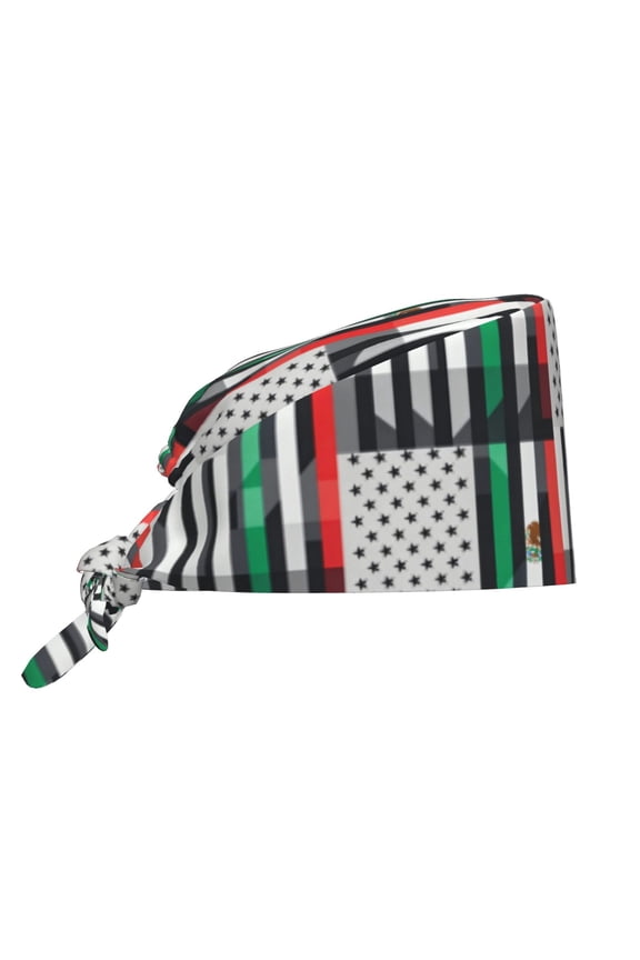 Women Working Hats And Sweatband Mexican Roots Adjustable Elastic Bouffant Cap