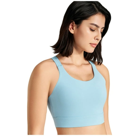 Women Workout Bras Solid Seamless Bra Sport Yoga Slim Tank Tops Wireless Breathable Brassiere Supportive Wireless Underwear Running