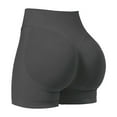 thumbnail image 1 of Women Workout Impact Shorts Scrunch Butt Lifting Tummy Control Gym Shorts Comfy Running Seamless Booty Biker Shorts Gray XL, 1 of 6