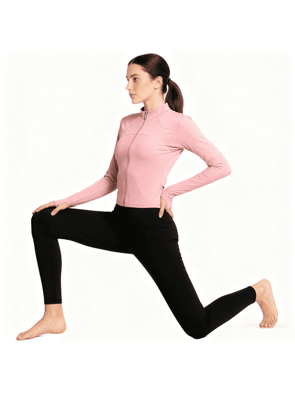 Women Workout Jacket Zip Up Athletic Yoga Jackets