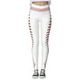thumbnail image 1 of BJUTIR Women Workout Leggings Baseball Print Tights Leggings Control Yoga Sport Leggings For High Waisted Leggings, 1 of 8