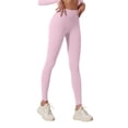 thumbnail image 1 of Women Workout Leggings High Waisted Pull on Pants Casual Wide Leg Yoga Pants Fitness Leggings for Workout Running Athletic Activewear, 1 of 4