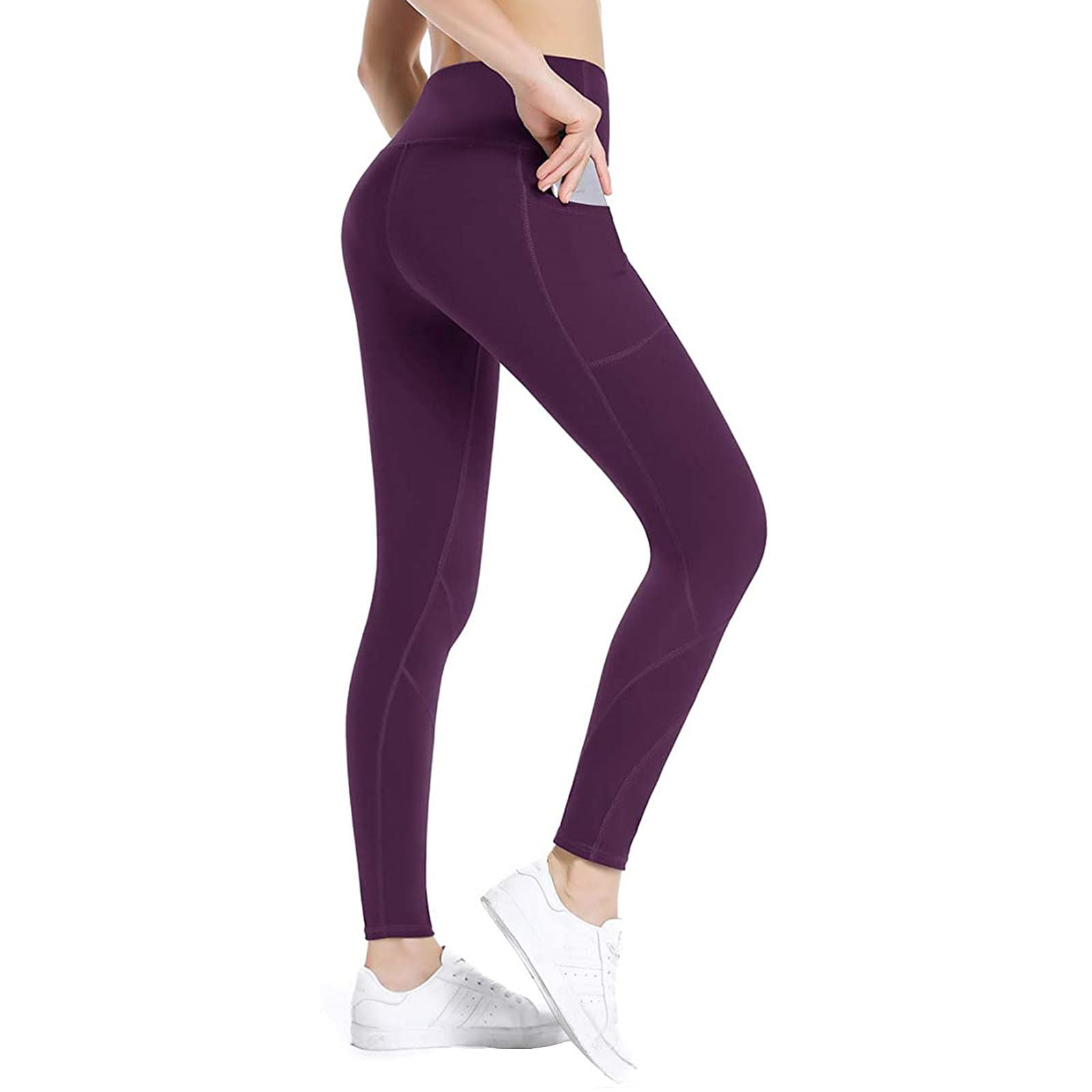 Women's Skinny Leggings Mesh Panel 4-way Stretch Sports Workout Breathable  Yoga Pants Black Small S2bl9