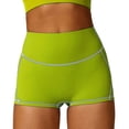 thumbnail image 1 of Women Workout Shorts High Waist Running Yoga Slim Fitted Fitness Shorts Tights Summer Gym Slim Fit Shorts (L, Green), 1 of 4