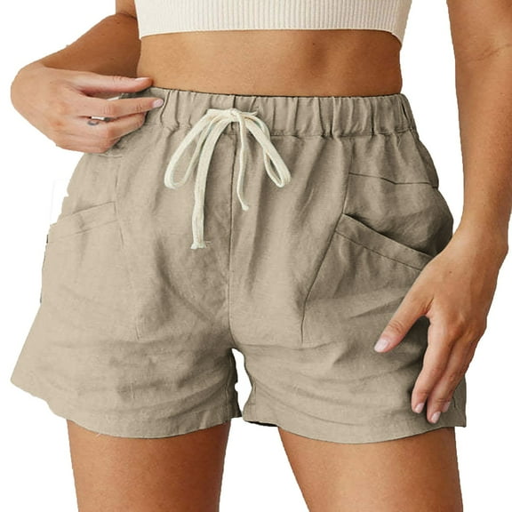 Women Workout Shorts Plain Sport Shorts with Pockets Adjustable Tie Knot Yoga Shorts High Waisted Loose Athletic Shorts My orders