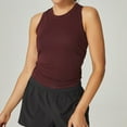 thumbnail image 1 of Women Workout Tank Tops Loose Fit Muscle Tanks Sleeveless Shirts Pack For Yoga Running Exercise Gym Distressed Top Women Push up Top 3x Size Tops Apricot Tops for Women Camisole with Bra Women All, 1 of 4