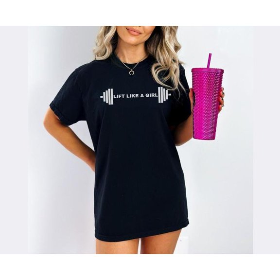 Women Workout Tee Black S-5XL Made from 100% premium cotton Short Sleeve Cotton T-Shirt Top Fitness Gift