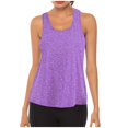 thumbnail image 1 of Women Workout Tops Mesh Racerback Tank Yoga Shirts Gym Clothes, 1 of 4