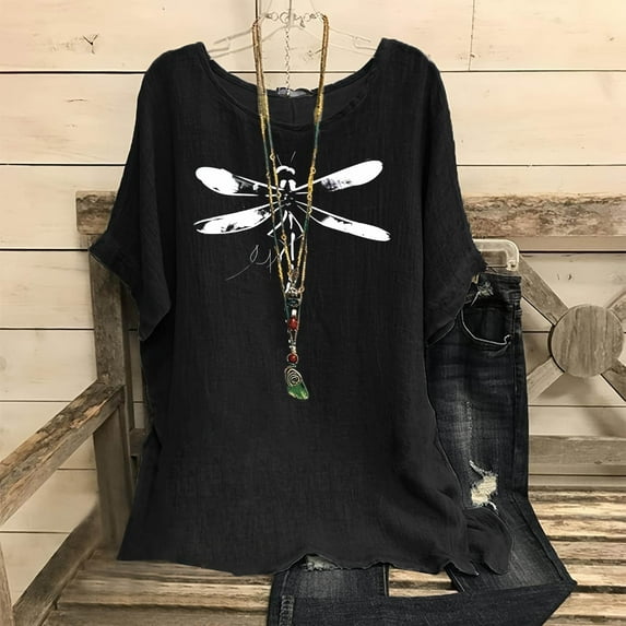 Women Workout Tops Plus Size Summer Blouses for Women Shirts for Women Graphic Tees Clearance Deals