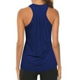 thumbnail image 1 of Women Workout Yoga Pleated Gym Shirts Athletic Racerback Tank Tops, 1 of 4