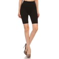 thumbnail image 1 of Women Workout Yoga Seamless Biker Shorts High Waist Non-See Through Shorts - (Black), 1 of 2