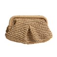 thumbnail image 1 of Women Woven Shoulder Bag Casual Solid Color Canvas Handbag Purse Beige, 1 of 6