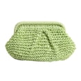 thumbnail image 1 of Women Woven Shoulder Bag Casual Solid Color Canvas Handbag Purse Beige, 1 of 6