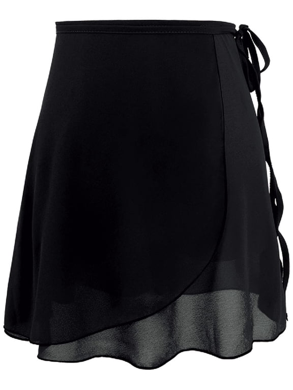 Women Wrap Ballet Dance Skirt Chiffon