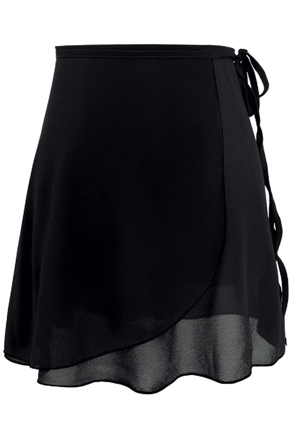 Women Wrap Ballet Dance Skirt Chiffon