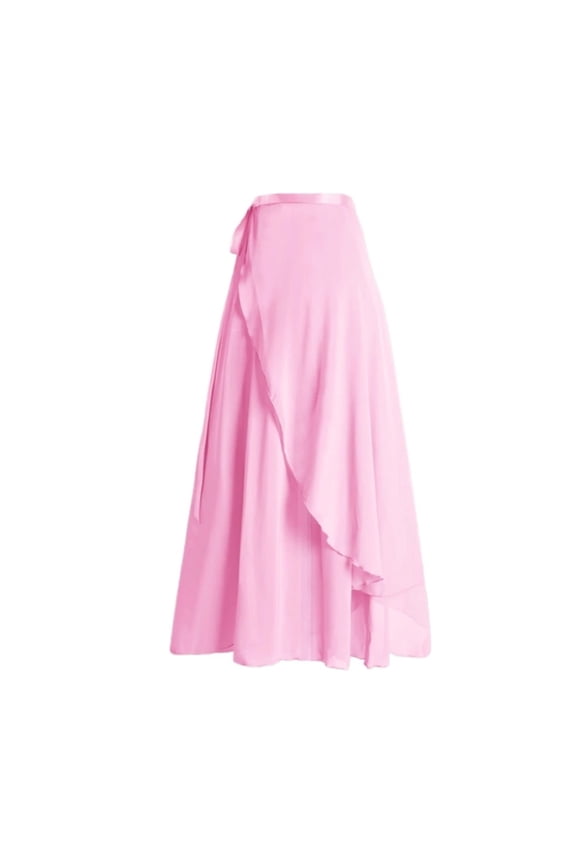 Women Wrap Dance Skirt Girls Long Dance Skirt Ballet Wrap Skirt Dance Skate Over Scarf Skirt Dancewear