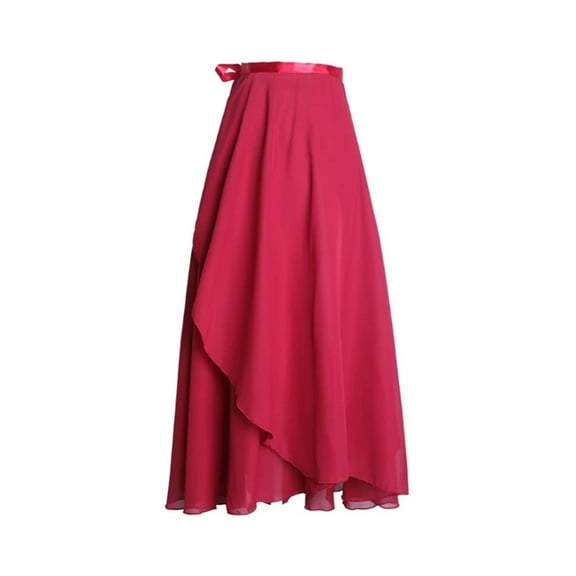 Women Wrap Dance Skirt Girls Long Dance Skirt Ballet Wrap Skirt Dance Skate Over Scarf Skirt Dancewear