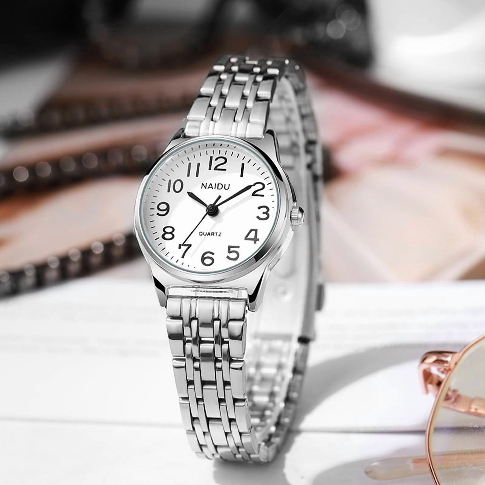 Women Wrist Quartz Watch Round Dial Number Easy Read Classic  display picture 1