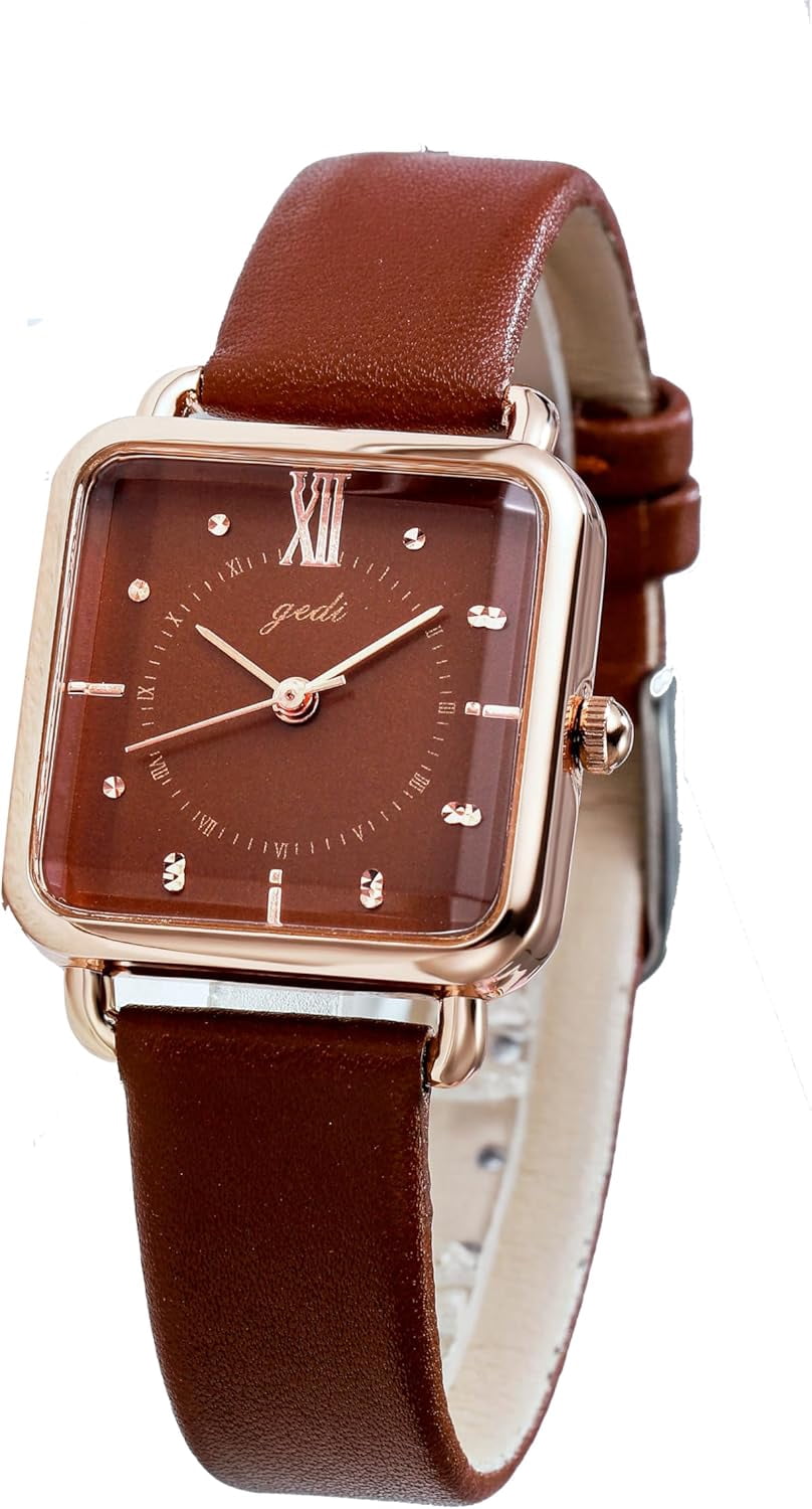 Women Wrist Watch - Ultra-Thin Elegant Simple Square Large Dial Women's ...