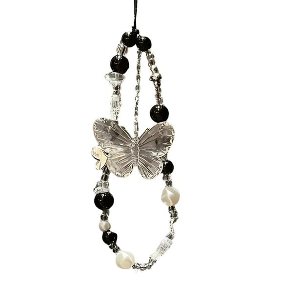 Women Wristlet Phone Lanyard String Trendsetting Beaded Phone Charm for Trendy Youth Fashion Enthusiasts Everyday Wear