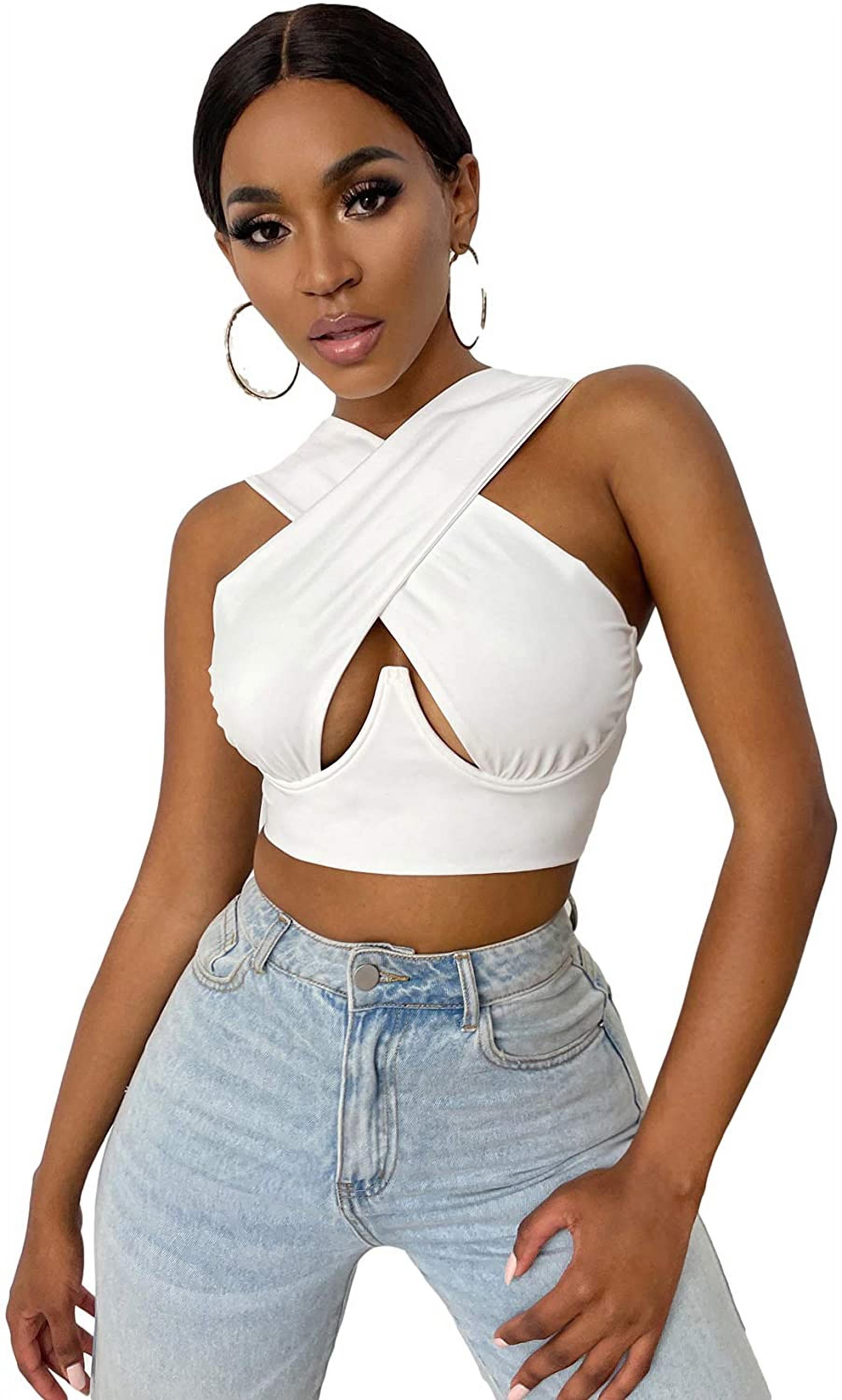 White Backless Hook Cropped Corset Top Crop Top Sexy Bodycon Bustier With  Zipper, Sleeveless Cropped Vest For Women Fashionable And Comfortable Q827  From Vonwafer, $22.49