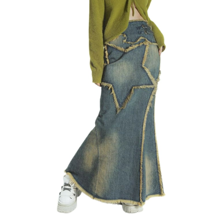 Asymmetry damage denim skirt｜ACLENT（アクレント）