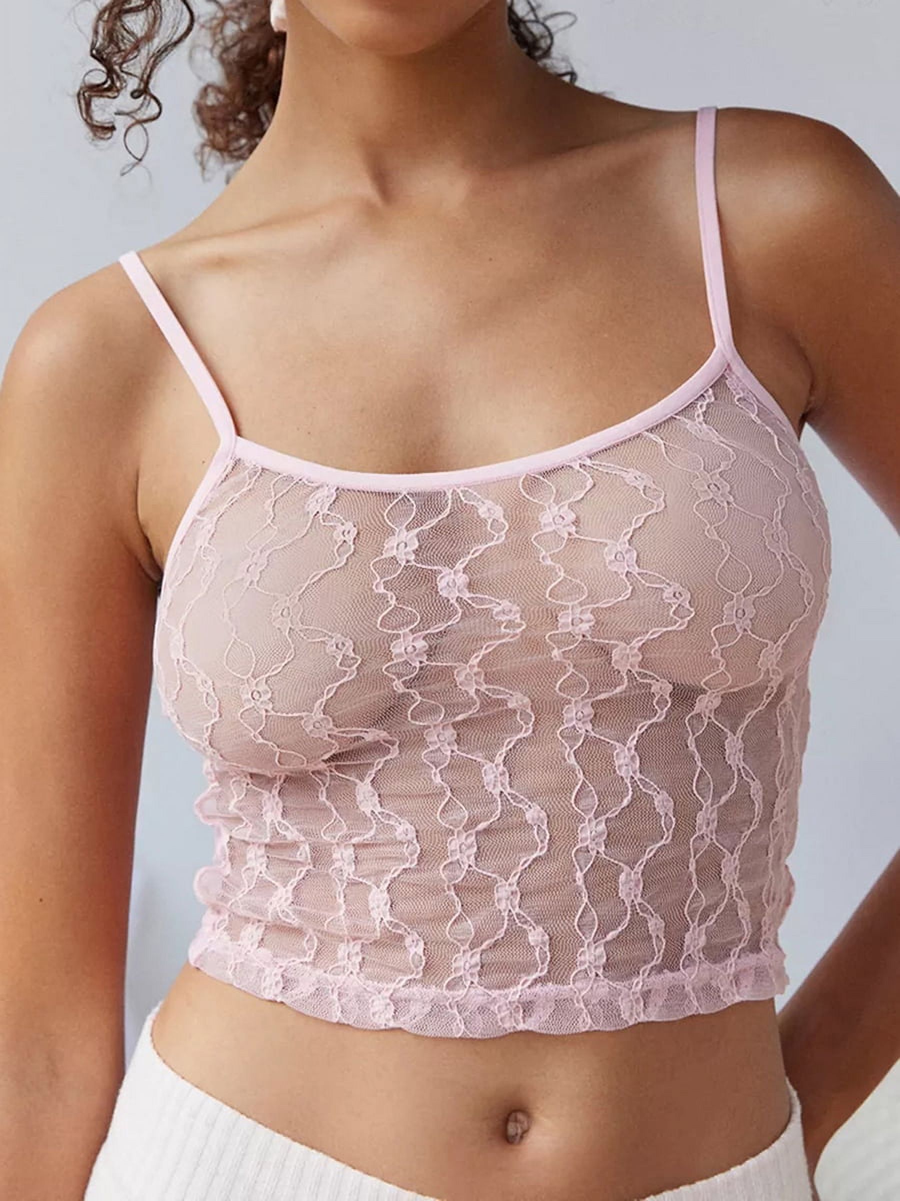 Women Y2K Fairycore Floral Lace Camisole 90s Vintage