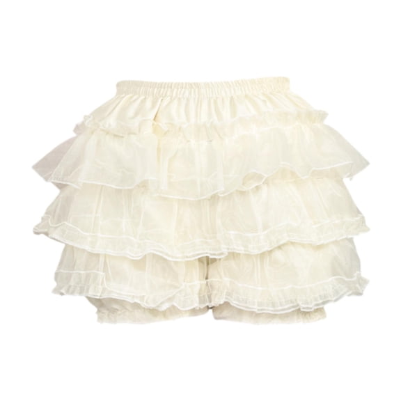 Women Y2K Lace Bloomers Multi Layered Ruffle Shorts Soft Breathable Fabric for Lolita Fashion and Cosplay