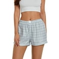 thumbnail image 1 of Women Y2K Plaid Shorts Elastic Low Rise Cute Pajama Boxer Shorts Summer Lounge Pj Sleep Short Bottom Sleepwear, 1 of 7