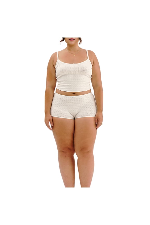 Women Y2K Shorts Set Floral Print Pajamas Set Knit Crop Cami Top Bodycon Shorts Lounge Summer 2Pcs Outfit Sets