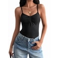 thumbnail image 1 of Women Y2K Sweetheart Neck Sleeveless Crop Tank Tops Backless Pleated Bustier Camis Going Out Top Black XL, 1 of 7