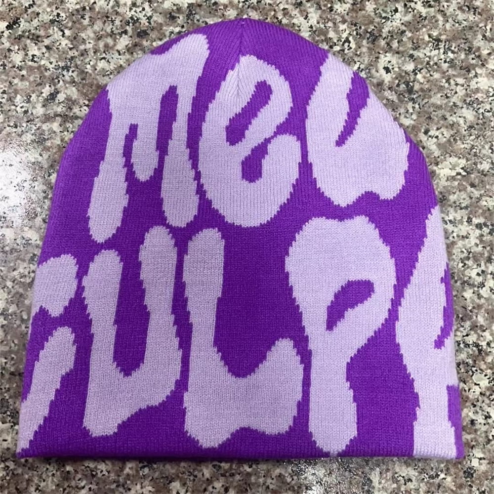 Women Y2k Beanie Hat Slouchy Knitted Beanies Y2k Accessories Skull Caps