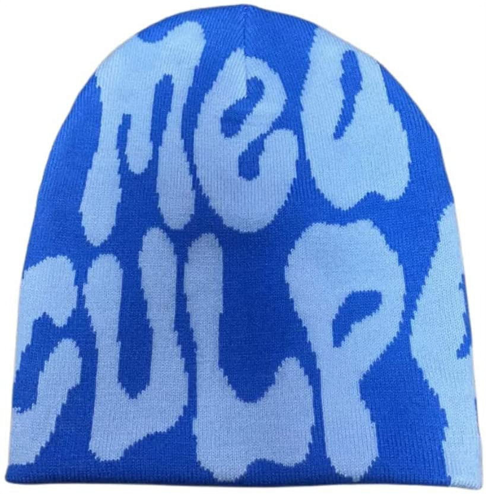 WUWICE Cat Beanie Y2k Accessories MEA Culpa Beanie Crochet Hats  for Women Vintage Beanies Women Fox Hat Grunge Accessories Slouchy Beanies  for Women (Blue1,5) : Clothing, Shoes & Jewelry