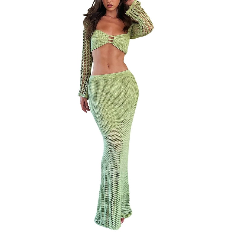 Women's long sleeve bottoming skirt two-piece suit Women's long sleeve bottoming skirt two-piece suit