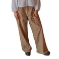 thumbnail image 1 of Women Y2k Plaid Pants Gingham Wide Leg Lounge Pants Elastic High Waist Checkered  Pajama Pj Pants Trousers with Pockets, 1 of 7