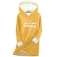 thumbnail image 1 of Women Yes Im Still Freezing Me 24/7 Hoodies, Winter Long Fleece Lined Pollever Sweatshirt, Warm Causual Shirts, 1 of 5