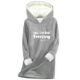 thumbnail image 1 of Women Yes Im Still Freezing Me 24/7 Hoodies, Winter Long Fleece Lined Pollever Sweatshirt, Warm Causual Shirts, 1 of 5